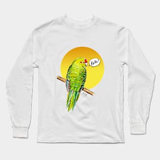 Green parrot Long Sleeve T-Shirt